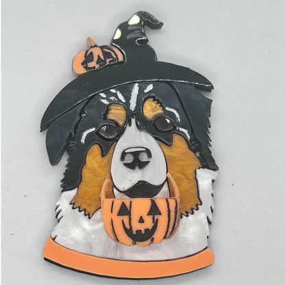 Arlo the Australian Shepherd Halloween BROOCH