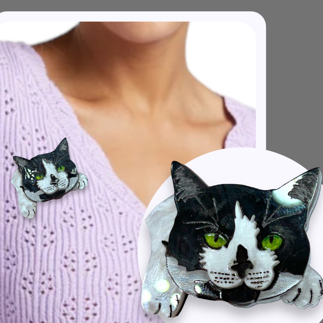 Custom Cat BROOCH