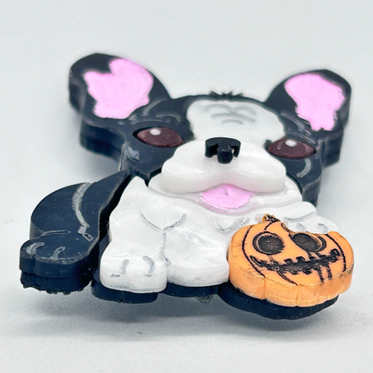 Frenchie Pumpkin halloween BROOCH