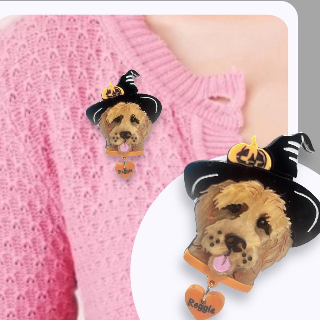 Groodle Halloween BROOCH